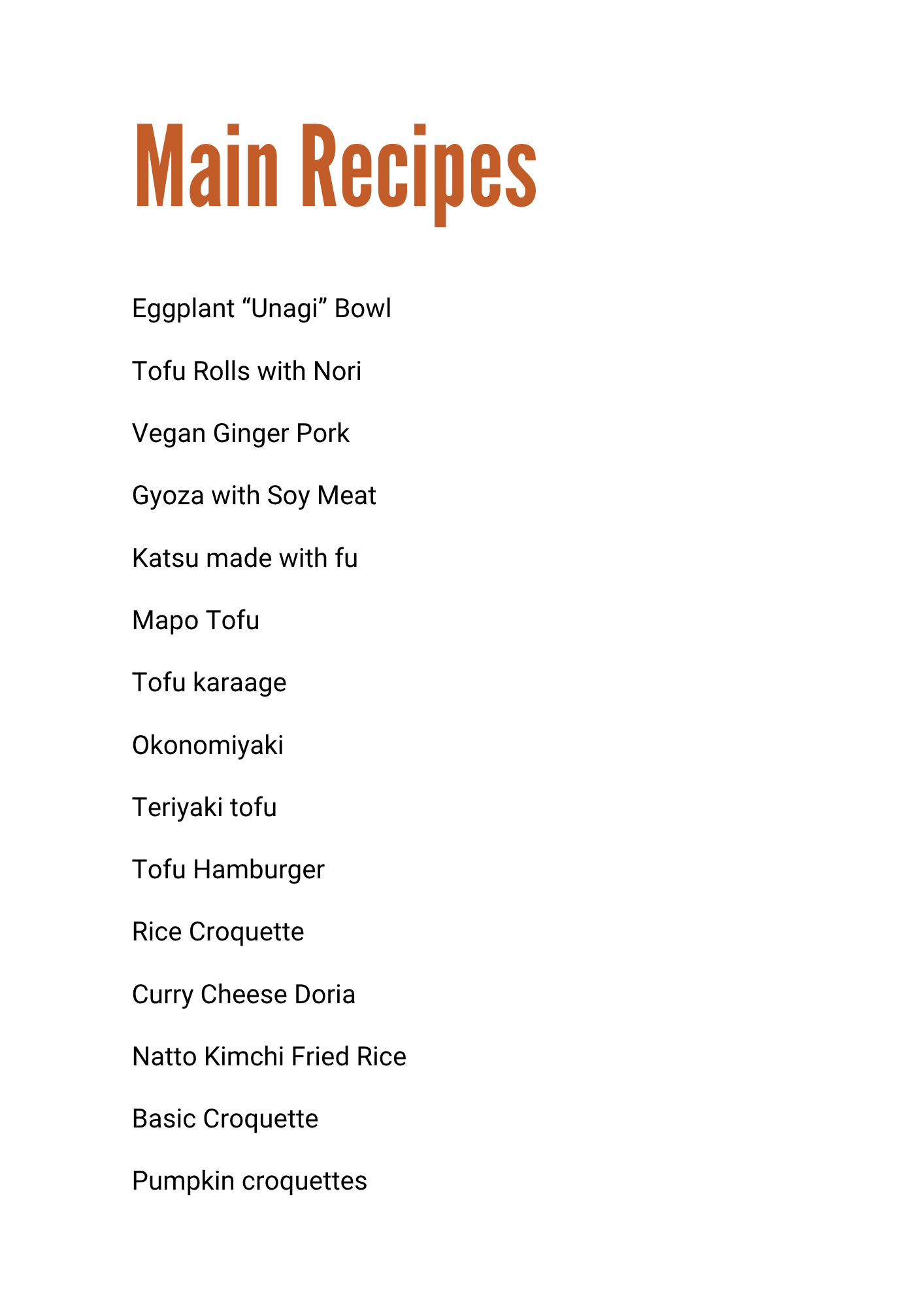 Japan Plant Based Recipe eBook